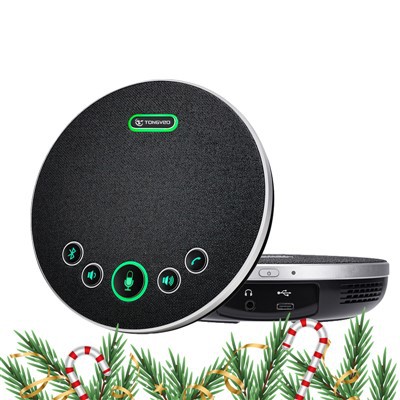 Bärbar USB trådlös Bluetooth-konferensmikrofon och BT-högtalare